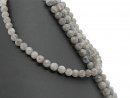 Labradorite strand - faceted, 8 mm, gray /1662