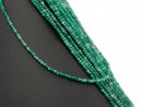 Agate strand - faceted, 2 mm, green /4102