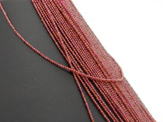 Small, red agate beads